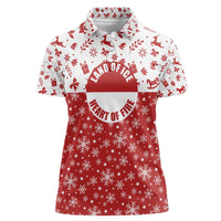 Greenland Christmas Women Polo Shirt Land of Ice Heart of Fire - Wonder Print Shop