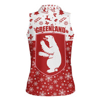 Greenland Christmas Women Sleeveless Polo Shirt Land of Ice Heart of Fire - Wonder Print Shop