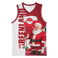Greenland Santa Christmas Basketball Jersey Nordic Holiday Pride Design - Wonder Print Shop