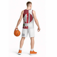 Greenland Santa Christmas Basketball Jersey Nordic Holiday Pride Design - Wonder Print Shop