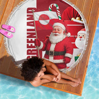 Greenland Santa Christmas Beach Blanket Nordic Holiday Pride Design - Wonder Print Shop