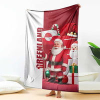 Greenland Santa Christmas Blanket Nordic Holiday Pride Design - Wonder Print Shop
