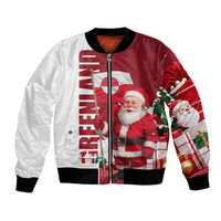 Greenland Santa Christmas Bomber Jacket Nordic Holiday Pride Design - Wonder Print Shop