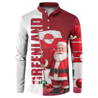 Greenland Santa Christmas Button Sweatshirt Nordic Holiday Pride Design - Wonder Print Shop