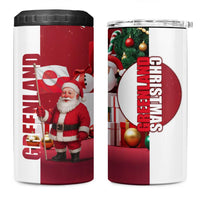 Greenland Santa Christmas 4 in 1 Can Cooler Tumbler Nordic Holiday Pride Design - Wonder Print Shop