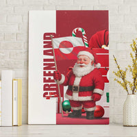 Greenland Santa Christmas Canvas Wall Art Nordic Holiday Pride Design - Wonder Print Shop