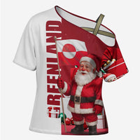 Greenland Santa Christmas Cross Shoulder Shirt Nordic Holiday Pride Design - Wonder Print Shop