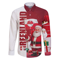 Greenland Santa Christmas Family Matching Puletasi and Hawaiian Shirt Nordic Holiday Pride Design - Wonder Print Shop