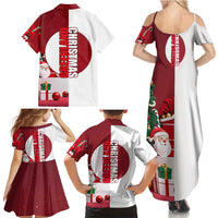 Greenland Santa Christmas Family Matching Summer Maxi Dress and Hawaiian Shirt Nordic Holiday Pride Design - Wonder Print Shop