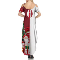 Greenland Santa Christmas Family Matching Summer Maxi Dress and Hawaiian Shirt Nordic Holiday Pride Design - Wonder Print Shop