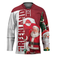 Greenland Santa Christmas Hockey Jersey Nordic Holiday Pride Design - Wonder Print Shop
