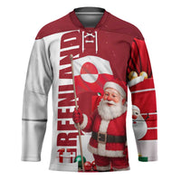Greenland Santa Christmas Hockey Jersey Nordic Holiday Pride Design - Wonder Print Shop