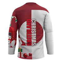 Greenland Santa Christmas Hockey Jersey Nordic Holiday Pride Design - Wonder Print Shop