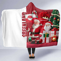 Greenland Santa Christmas Hooded Blanket Nordic Holiday Pride Design - Wonder Print Shop