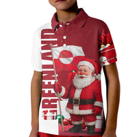 Greenland Santa Christmas Kid Polo Shirt Nordic Holiday Pride Design - Wonder Print Shop