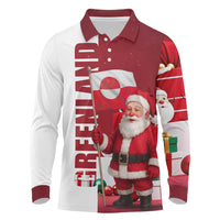 Greenland Santa Christmas Long Sleeve Polo Shirt Nordic Holiday Pride Design - Wonder Print Shop