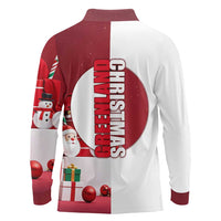Greenland Santa Christmas Long Sleeve Polo Shirt Nordic Holiday Pride Design - Wonder Print Shop