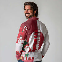 Greenland Santa Christmas Long Sleeve Polo Shirt Nordic Holiday Pride Design - Wonder Print Shop