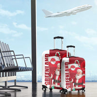 Greenland Santa Christmas Luggage Cover Nordic Holiday Pride Design - Wonder Print Shop