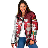 Greenland Santa Christmas Padded Jacket Nordic Holiday Pride Design - Wonder Print Shop