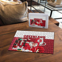 Greenland Santa Christmas Puzzle Nordic Holiday Pride Design - Wonder Print Shop