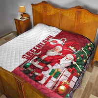 Greenland Santa Christmas Quilt Nordic Holiday Pride Design - Wonder Print Shop