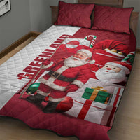 Greenland Santa Christmas Quilt Bed Set Nordic Holiday Pride Design - Wonder Print Shop