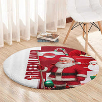 Greenland Santa Christmas Round Carpet Nordic Holiday Pride Design - Wonder Print Shop