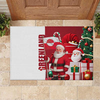 Greenland Santa Christmas Rubber Doormat Nordic Holiday Pride Design - Wonder Print Shop