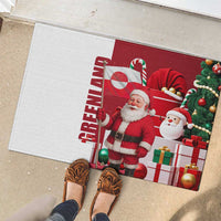 Greenland Santa Christmas Rubber Doormat Nordic Holiday Pride Design - Wonder Print Shop