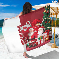 Greenland Santa Christmas Sarong Nordic Holiday Pride Design - Wonder Print Shop