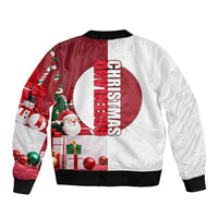Greenland Santa Christmas Sleeve Zip Bomber Jacket Nordic Holiday Pride Design - Wonder Print Shop