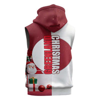 Greenland Santa Christmas Sleeveless Hoodie Nordic Holiday Pride Design - Wonder Print Shop