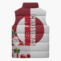 Greenland Santa Christmas Sleeveless Puffer Jacket Nordic Holiday Pride Design - Wonder Print Shop