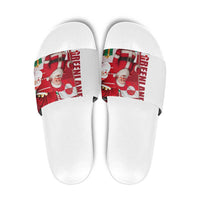 Greenland Santa Christmas Slide Sandals Nordic Holiday Pride Design - Wonder Print Shop