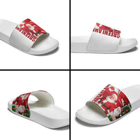 Greenland Santa Christmas Slide Sandals Nordic Holiday Pride Design - Wonder Print Shop
