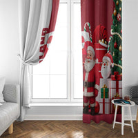 Greenland Santa Christmas Window Curtain Nordic Holiday Pride Design - Wonder Print Shop