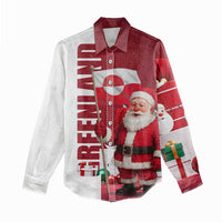 Greenland Santa Christmas Women Casual Shirt Nordic Holiday Pride Design - Wonder Print Shop