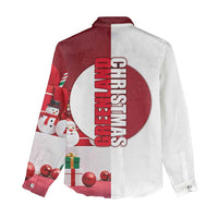 Greenland Santa Christmas Women Casual Shirt Nordic Holiday Pride Design - Wonder Print Shop