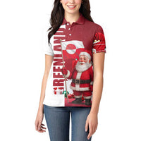 Greenland Santa Christmas Women Polo Shirt Nordic Holiday Pride Design - Wonder Print Shop