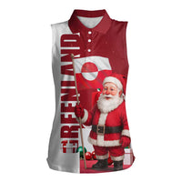 Greenland Santa Christmas Women Sleeveless Polo Shirt Nordic Holiday Pride Design - Wonder Print Shop