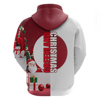 Greenland Santa Christmas Zip Hoodie Nordic Holiday Pride Design - Wonder Print Shop