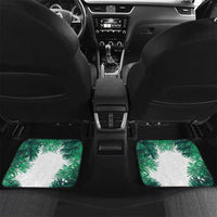 Guyana Flag Car Mats Christmas Santa Jaguar and National Motto Green Yellow - Wonder Print Shop