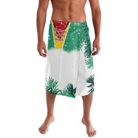 Guyana Flag Lavalava Christmas Santa Jaguar and National Motto Green Yellow - Wonder Print Shop