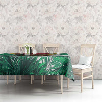 Guyana Flag Tablecloth Christmas Santa Jaguar and National Motto Green Yellow - Wonder Print Shop