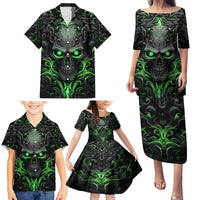 I May Not Be Perfect But At Least I'm Not You Skull Family Matching Puletasi Dress and Hawaiian Shirt - Wonder Print Shop