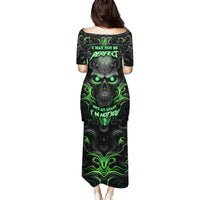 I May Not Be Perfect But At Least I'm Not You Skull Family Matching Puletasi Dress and Hawaiian Shirt - Wonder Print Shop