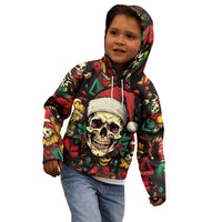Skull Christmas Kid Hoodie When You're Dead Inside But It's Christmas - Wonder Print Shop