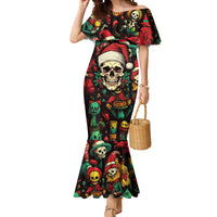Skull Christmas Mermaid Dress When You're Dead Inside But It's Christmas - Wonder Print Shop