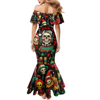 Skull Christmas Mermaid Dress When You're Dead Inside But It's Christmas - Wonder Print Shop